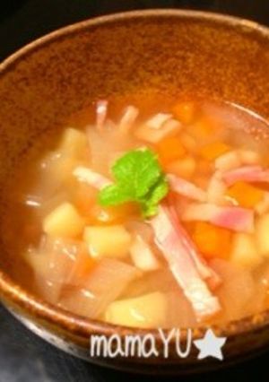 簡単♪野菜たっぷりスープ-レシピのメイン写真