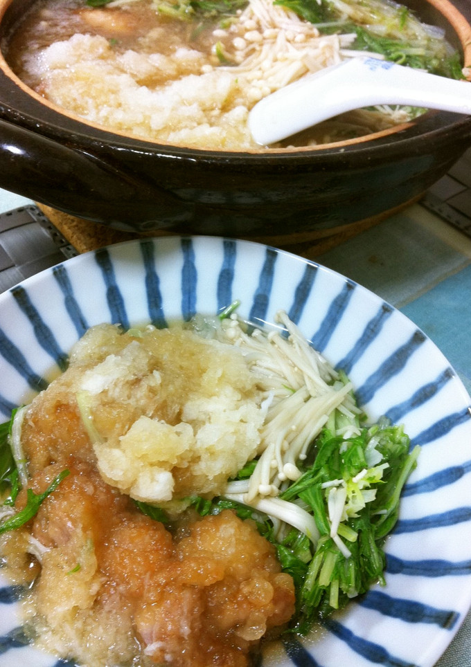 冬の鍋♪鶏のから揚げで作りました♪-レシピのメイン写真
