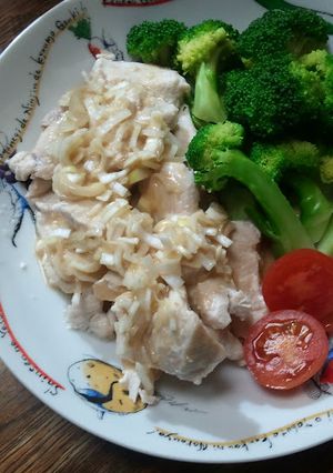 電子レンジでなんちゃって棒棒鶏-レシピのメイン写真