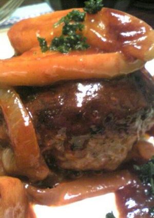 フルーツソースのハンバーグ-レシピのメイン写真