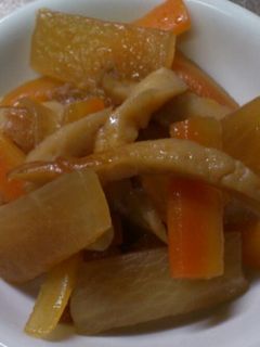 大根とニンジンの炒り煮-レシピのメイン写真