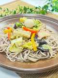 冷やし八宝菜あんかけ蕎麦