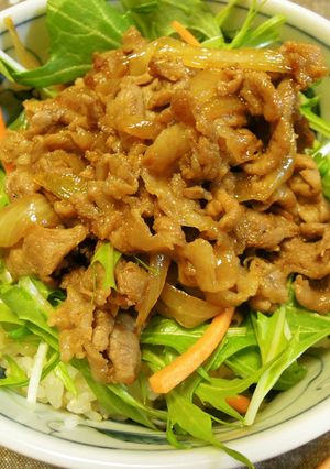 タレが決め手！野菜たっぷり豚丼♪-レシピのメイン写真
