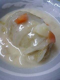 ロール白菜のホワイトソース掛け-レシピのメイン写真