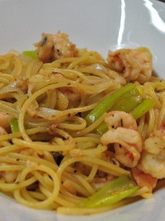 海老と白ネギのパスタ-レシピのメイン写真