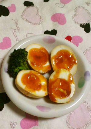 いつかあなたと♡コチュジャン漬けの味玉-レシピのメイン写真