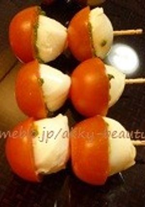 モッツァレラとミニトマトのピンチョス☆-レシピのメイン写真