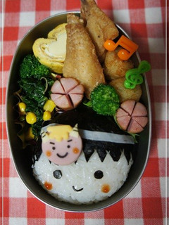 節分に♪鬼のお面のお弁当!!☆キャラ弁☆-レシピのメイン写真