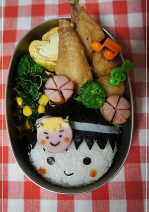 節分に♪鬼のお面のお弁当！！☆キャラ弁☆-レシピのメイン写真