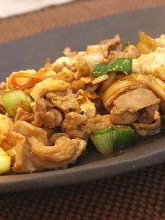 豚肉と豆腐とキムチの甘辛炒め-レシピのメイン写真