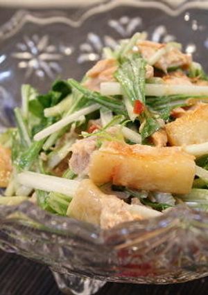水菜とツナの大根キムチサラダ-レシピのメイン写真