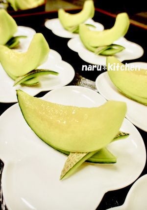 ★メロンの飾り切り★-レシピのメイン写真