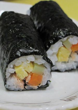 離乳食完了期~　簡単！１歳児の恵方巻き-レシピのメイン写真