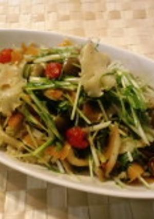 きのこと水菜のポン酢サラダ❤作り置き❤-レシピのメイン写真