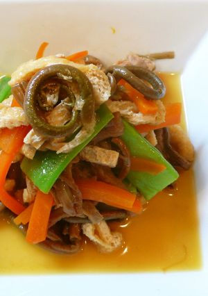 おふくろの味！「ゼンマイの煮物」-レシピのメイン写真