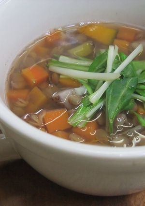レンズ豆と根菜のスープ-レシピのメイン写真