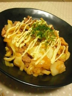 ★オイマヨ焼きうどん★-レシピのメイン写真