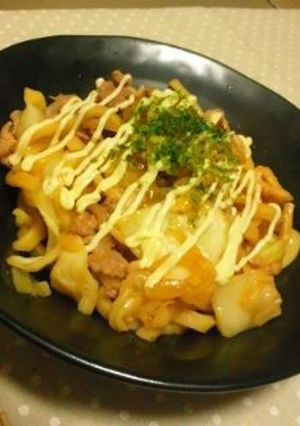 ★オイマヨ焼きうどん★-レシピのメイン写真