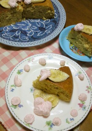 炊飯器でキャラメル風味のバナナケーキ!-レシピのメイン写真