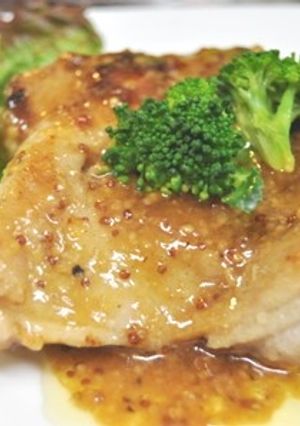 チキンのハニーマスタードソースソテー♪-レシピのメイン写真