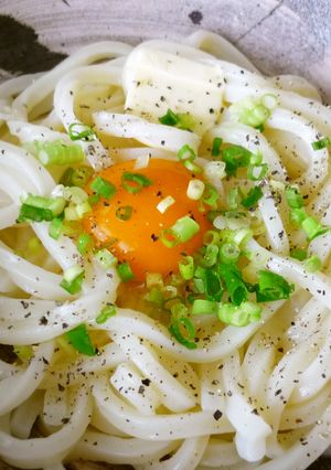 簡単美味！　釜バターうどん-レシピのメイン写真