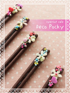チョコペンde作る*お花のデコポッキー-レシピのメイン写真