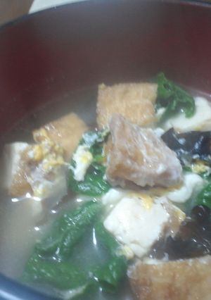 きくらげとカツオ菜の中華スープ-レシピのメイン写真