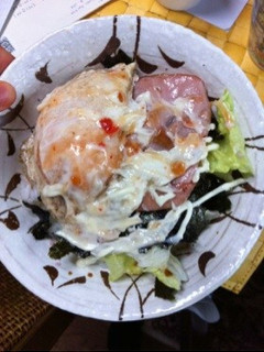 ハムエッグ丼-レシピのメイン写真