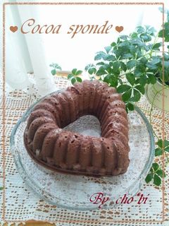 *。゚基本のココアスポンジ*。゚-レシピのメイン写真