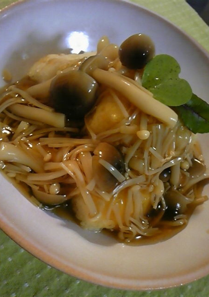 揚げ出し豆腐のきのこあんかけ。-レシピのメイン写真
