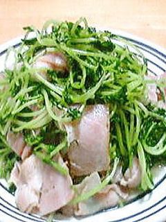 豆苗とベーコンの炒め物-レシピのメイン写真