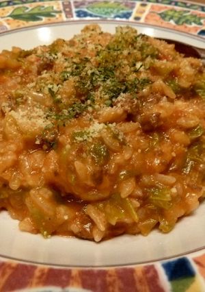ミートソースで☆超簡単チーズリゾット-レシピのメイン写真