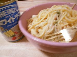 ハインツホワイトソースでカルボナーラ-レシピのメイン写真