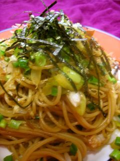 焼きそば風♪ソース味のねぎスパゲティ-レシピのメイン写真