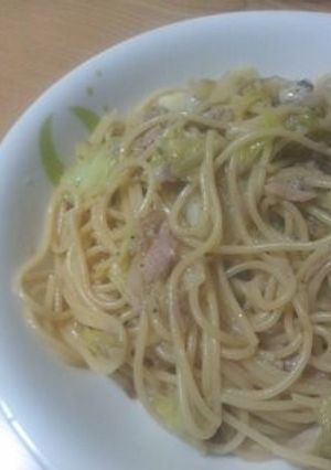 【簡単】和風キャベツキノコチーズパスタ-レシピのメイン写真