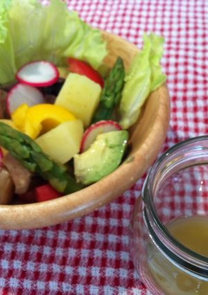 温野菜サラダに♪アンチョビドレッシング-レシピのメイン写真