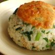 明日葉にんにく入り★味噌マヨ焼きおにぎり