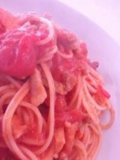 シンプル☆トマトソーススパゲティー♪-レシピのメイン写真