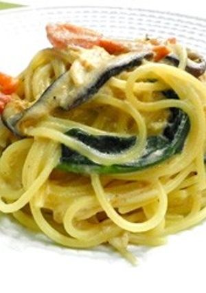 きのこの味噌クリームスパゲティ-レシピのメイン写真