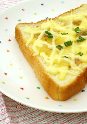 冷凍めんたい+マヨ+チーズトースト♡♡-レシピのメイン写真