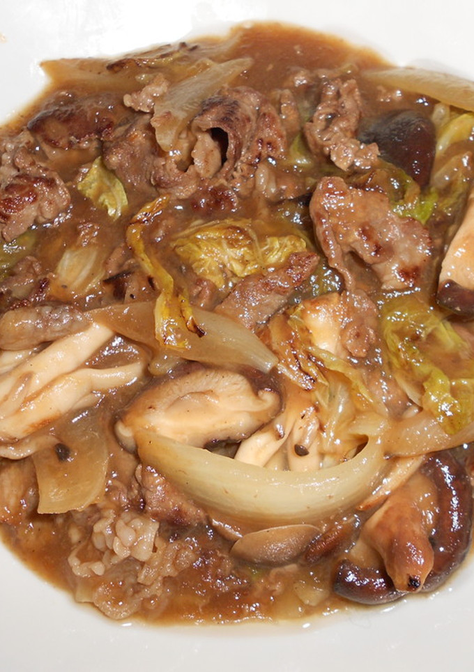 牛肉と白菜のオイスターソースうま煮炒め-レシピのメイン写真