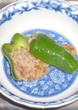 ピーマンと肉詰めもどき-レシピのメイン写真