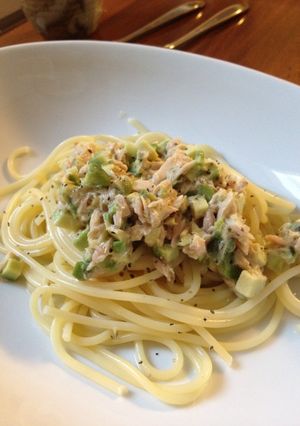 アボカドとツナの簡単和風パスタ！-レシピのメイン写真