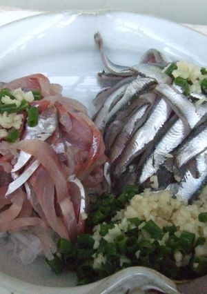 生姜たっぷり鯵のタタキひと手間で黄金の味-レシピのメイン写真