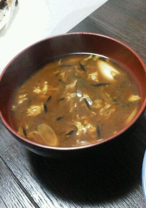 栄養満点！！ヒジキとネギ玉子のお味噌汁☆-レシピのメイン写真