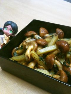 なめことじゃがいもの山椒バター炒め-レシピのメイン写真