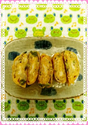 ねぎ+しらす入り玉子焼き-レシピのメイン写真