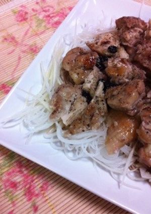 鶏もも肉のブルーベリーソース-レシピのメイン写真