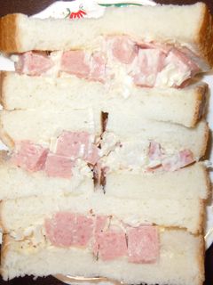 スパムと長葱のサンドイッチ-レシピのメイン写真