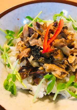市販惣菜●鯖の甘煮めし-レシピのメイン写真
